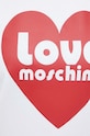 Love Moschino t-shirt bawełniany W.4.F15.4A.M.4405 biały