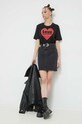 Love Moschino t-shirt bawełniany W.4.F15.4A.M.4405 czarny SS23