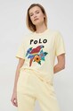 Polo Ralph Lauren t-shirt bawełniany żółty 211892613