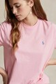 Bavlnené tričko Polo Ralph Lauren ružová 211898698