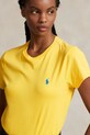 Βαμβακερό μπλουζάκι Polo Ralph Lauren κίτρινο 211898698