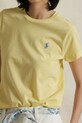 Bavlněné tričko Polo Ralph Lauren žlutá 211898698