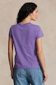 Bavlněné tričko Polo Ralph Lauren 211898698 fialová AA00
