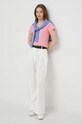 Бавовняна футболка Polo Ralph Lauren 211902403 рожевий AA00
