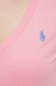 Бавовняна футболка Polo Ralph Lauren 211902403 рожевий