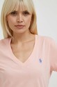 Polo Ralph Lauren tricou din bumbac roz 211902403