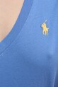 Хлопковая футболка Polo Ralph Lauren 211902403 голубой