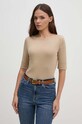 Lauren Ralph Lauren t-shirt 200654963 beżowy AA00