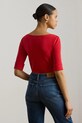 Lauren Ralph Lauren t-shirt damski bawełniany 200654963 czerwony SS26