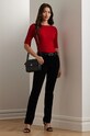 Kratka majica Lauren Ralph Lauren rdeča 200654963