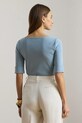 Lauren Ralph Lauren t-shirt γυναικείο με βαμβάκι 200654963 μπλε SS26