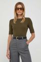 Majica kratkih rukava Lauren Ralph Lauren zelena 200654963