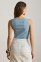 Lauren Ralph Lauren топ для женщин с хлопком 200704777 голубой SS26