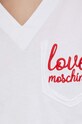 Love Moschino t-shirt bawełniany W.4.H91.01.M.3876 biały