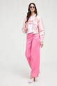 Bavlněné tričko Love Moschino W.4.F30.3P.M.4405 bílá SS23