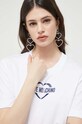 Love Moschino t-shirt bawełniany biały W.4.H06.38.M.3876