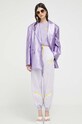 Love Moschino tricou din bumbac W.4.H97.01.M.3876 violet SS23