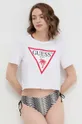 bianco Guess t-shirt in cotone Donna