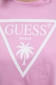 Bavlněné tričko Guess E02I01.JA914 růžová