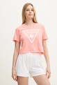 Guess tricou din bumbac portocaliu E02I01.JA914
