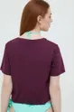 Bavlnené tričko Guess fialová