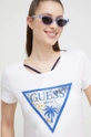 Βαμβακερό μπλουζάκι Guess  100% Βαμβάκι