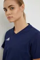 granatowy adidas Performance t-shirt bawełniany