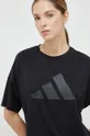 μαύρο Μπλουζάκι προπόνησης adidas Performance Train Icons Γυναικεία