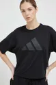 чорний Тренувальна футболка adidas Performance Train Icons