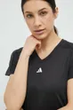 μαύρο Μπλουζάκι προπόνησης adidas Performance Training Essentials Training Essentials