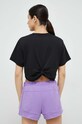 Odzież adidas Performance t-shirt do jogi Studio HN5549 czarny