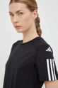 μαύρο Μπλουζάκι προπόνησης adidas Performance Training Essentials