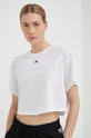 bela Kratka majica za jogo adidas Performance Studio Ženski