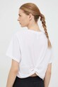 Odzież adidas Performance t-shirt do jogi Studio IB8564 biały