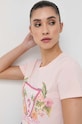 Guess t-shirt różowy W3GI41.J1314
