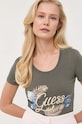Guess t-shirt zielony W3GI40.J1314