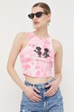 Îmbrăcăminte Guess top x Banksy W3GI55.KA0H3 roz