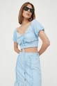 Блузка Guess блакитний W3GP16.KALQ0