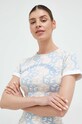 Футболка Guess візерунок блакитний V3GP08.KBP41