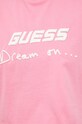 Памучен топ Guess V3GP11.K8FQ4 розов