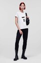 Хлопковая футболка Karl Lagerfeld 230W1700 белый