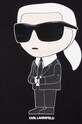 Хлопковая футболка Karl Lagerfeld 230W1700 чёрный AA00
