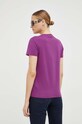 Odzież Karl Lagerfeld t-shirt bawełniany 230W1704 fioletowy