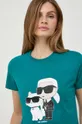 turchese Karl Lagerfeld t-shirt in cotone