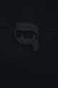 Памучна тениска Karl Lagerfeld 230W1720 черен
