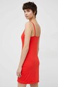 Odzież Calvin Klein sukienka bawełniana KW0KW02093.PPYX czerwony