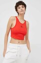 Calvin Klein top bawełniany KW0KW02092.PPYX czerwony SS23