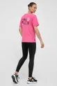 Βαμβακερό μπλουζάκι Puma ροζ