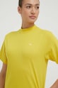 Puma t-shirt bawełniany żółty 537977