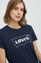 Bavlněné tričko Levi's námořnická modř 17369.2022